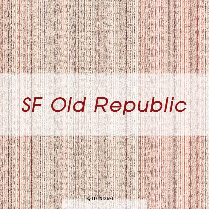 SF Old Republic example